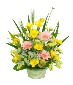 Online Flower Delivery Japan - Mixed Flowers Basket Gift